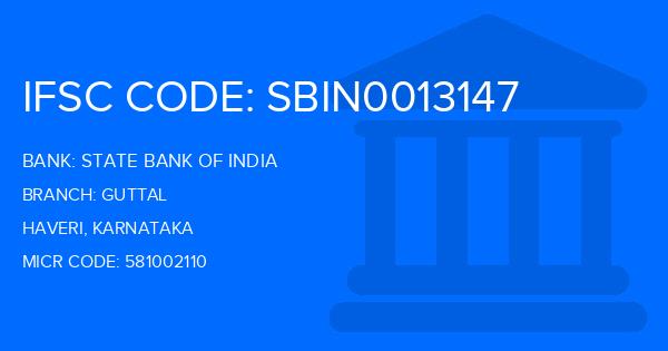State Bank Of India (SBI) Guttal Branch IFSC Code