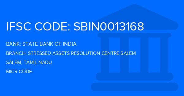 State Bank Of India (SBI) Stressed Assets Resolution Centre Salem Branch IFSC Code