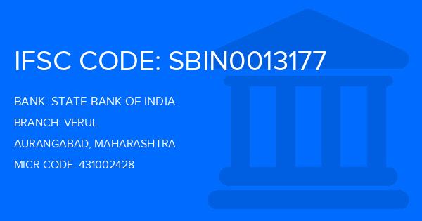 State Bank Of India (SBI) Verul Branch IFSC Code