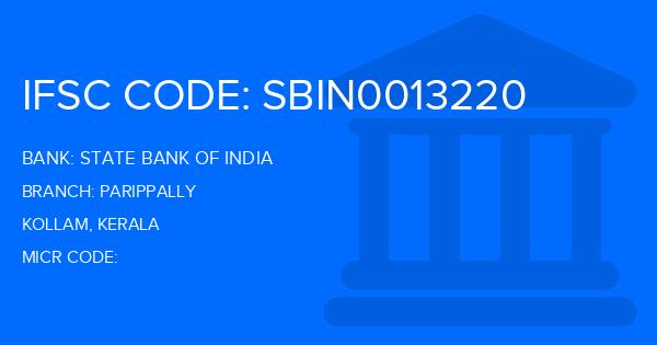 State Bank Of India (SBI) Parippally Branch IFSC Code