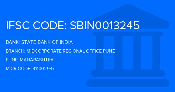 State Bank Of India (SBI) Midcorporate Regional Office Pune Branch IFSC Code