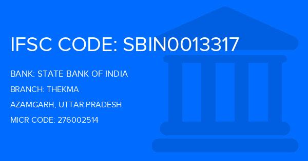 State Bank Of India (SBI) Thekma Branch IFSC Code