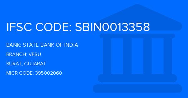 State Bank Of India (SBI) Vesu Branch IFSC Code