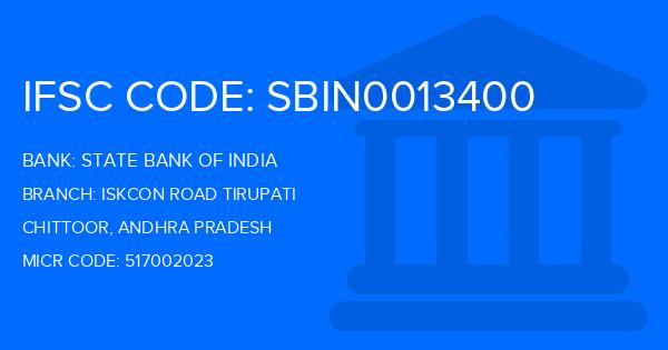 State Bank Of India (SBI) Iskcon Road Tirupati Branch IFSC Code