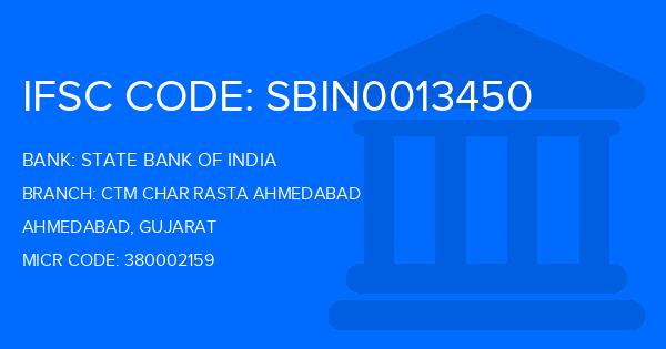 State Bank Of India (SBI) Ctm Char Rasta Ahmedabad Branch IFSC Code
