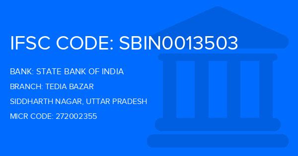 State Bank Of India (SBI) Tedia Bazar Branch IFSC Code