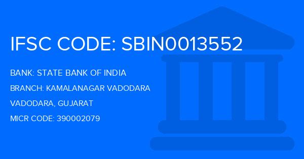 State Bank Of India (SBI) Kamalanagar Vadodara Branch IFSC Code