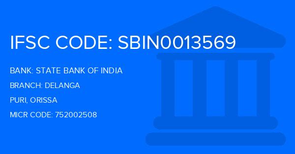 State Bank Of India (SBI) Delanga Branch IFSC Code