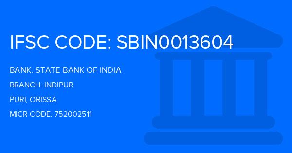 State Bank Of India (SBI) Indipur Branch IFSC Code