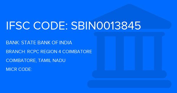 State Bank Of India (SBI) Rcpc Region 4 Coimbatore Branch IFSC Code