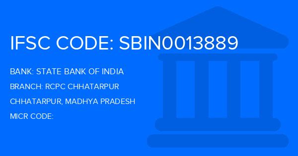 State Bank Of India (SBI) Rcpc Chhatarpur Branch IFSC Code