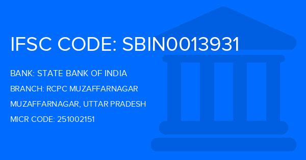 State Bank Of India (SBI) Rcpc Muzaffarnagar Branch IFSC Code