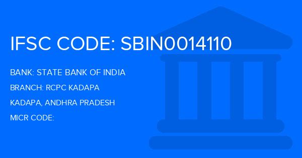 State Bank Of India (SBI) Rcpc Kadapa Branch IFSC Code