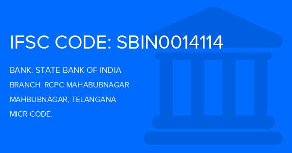 State Bank Of India (SBI) Rcpc Mahabubnagar Branch IFSC Code