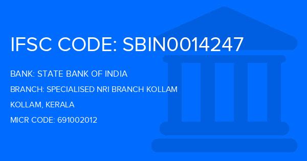 State Bank Of India (SBI) Specialised Nri Branch Kollam Branch IFSC Code