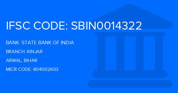 State Bank Of India (SBI) Kinjar Branch IFSC Code
