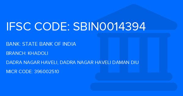 State Bank Of India (SBI) Khadoli Branch IFSC Code