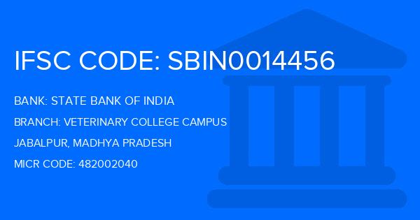 State Bank Of India (SBI) Veterinary College Campus Branch IFSC Code
