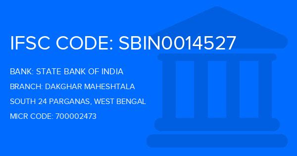 State Bank Of India (SBI) Dakghar Maheshtala Branch IFSC Code