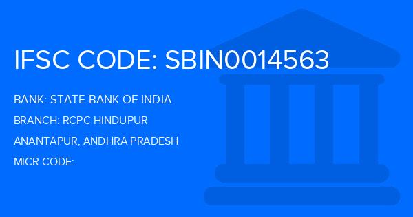 State Bank Of India (SBI) Rcpc Hindupur Branch IFSC Code