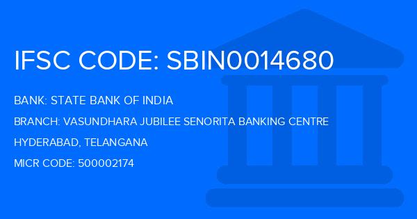 State Bank Of India (SBI) Vasundhara Jubilee Senorita Banking Centre Branch IFSC Code