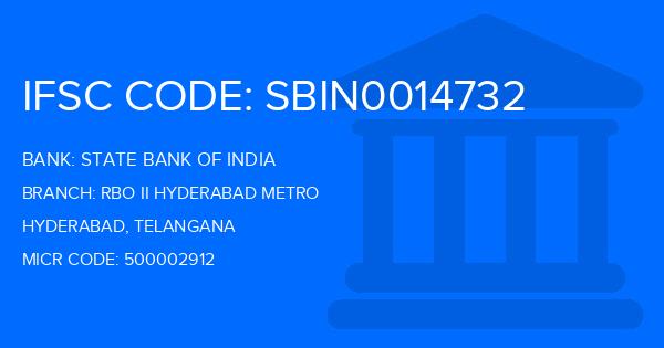 State Bank Of India (SBI) Rbo Ii Hyderabad Metro Branch IFSC Code