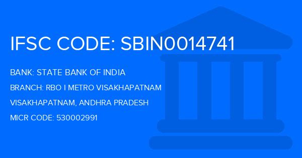 State Bank Of India (SBI) Rbo I Metro Visakhapatnam Branch IFSC Code