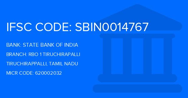 State Bank Of India (SBI) Rbo 1 Tiruchirapalli Branch IFSC Code