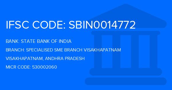 State Bank Of India (SBI) Specialised Sme Branch Visakhapatnam Branch IFSC Code