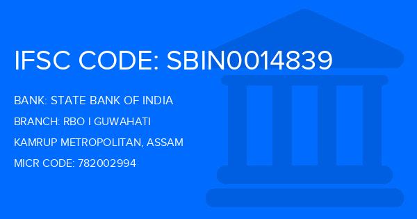 State Bank Of India (SBI) Rbo I Guwahati Branch IFSC Code