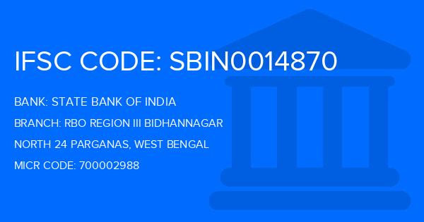 State Bank Of India (SBI) Rbo Region Iii Bidhannagar Branch IFSC Code