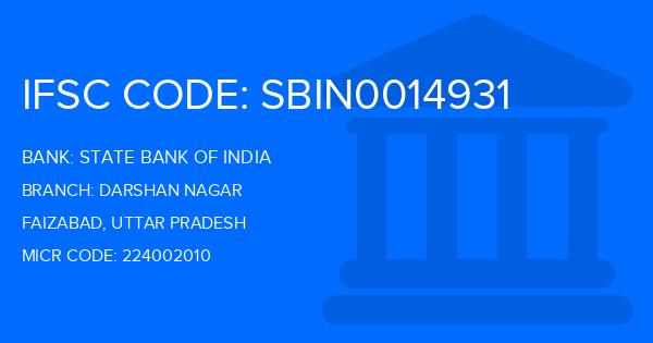 State Bank Of India (SBI) Darshan Nagar Branch IFSC Code