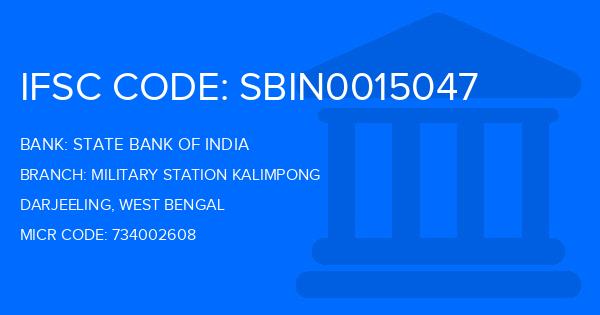 State Bank Of India (SBI) Military Station Kalimpong Branch IFSC Code