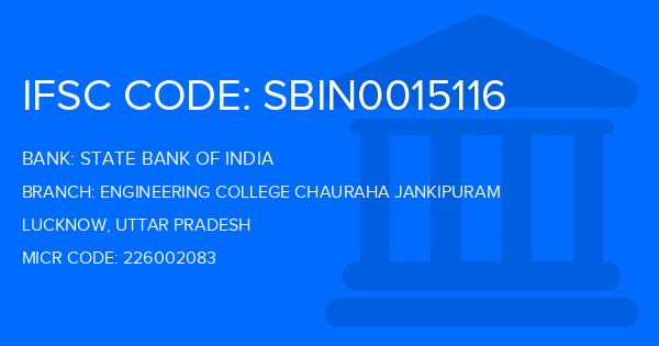 State Bank Of India (SBI) Engineering College Chauraha Jankipuram Branch IFSC Code
