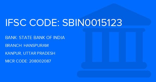 State Bank Of India (SBI) Hanspuram Branch IFSC Code