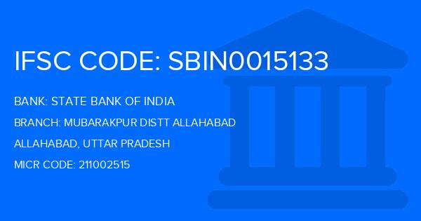 State Bank Of India (SBI) Mubarakpur Distt Allahabad Branch IFSC Code