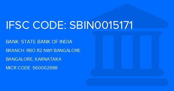 State Bank Of India (SBI) Rbo R2 Nw1 Bangalore Branch IFSC Code