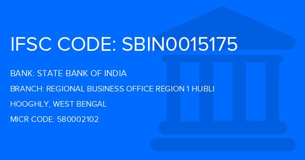 State Bank Of India (SBI) Regional Business Office Region 1 Hubli Branch IFSC Code