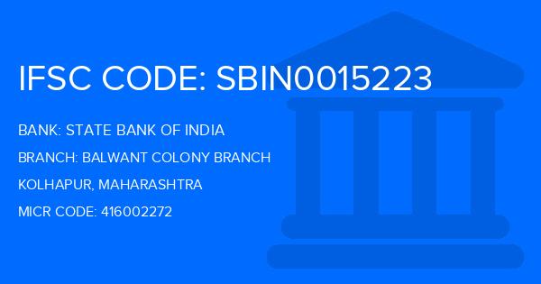 State Bank Of India (SBI) Balwant Colony Branch