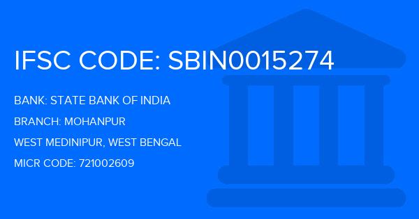 State Bank Of India (SBI) Mohanpur Branch IFSC Code