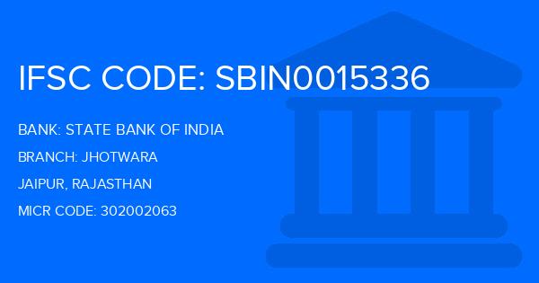 State Bank Of India (SBI) Jhotwara Branch IFSC Code