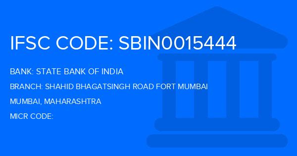 State Bank Of India (SBI) Shahid Bhagatsingh Road Fort Mumbai Branch IFSC Code