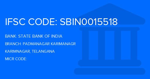 State Bank Of India (SBI) Padmanagar Karimanagr Branch IFSC Code