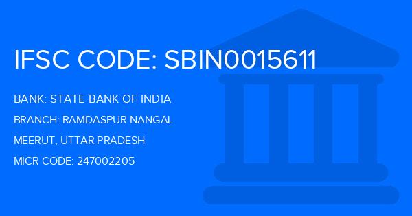 State Bank Of India (SBI) Ramdaspur Nangal Branch IFSC Code