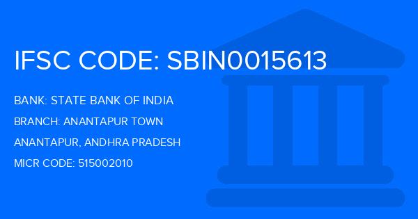 State Bank Of India (SBI) Anantapur Town Branch IFSC Code