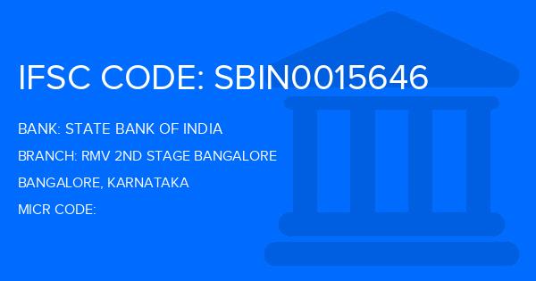 State Bank Of India (SBI) Rmv 2Nd Stage Bangalore Branch IFSC Code