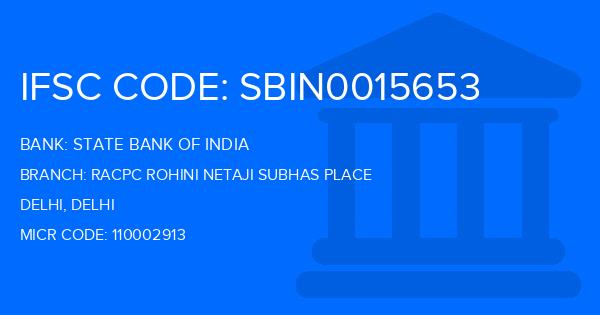State Bank Of India (SBI) Racpc Rohini Netaji Subhas Place Branch IFSC Code
