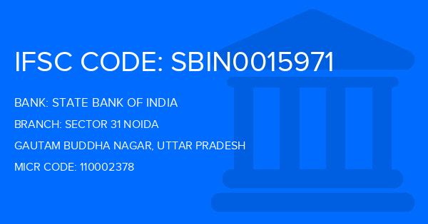 State Bank Of India (SBI) Sector 31 Noida Branch IFSC Code