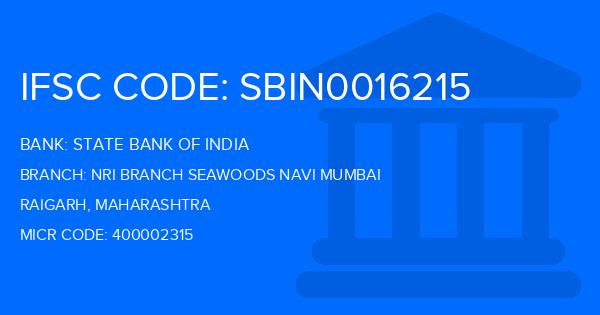 State Bank Of India (SBI) Nri Branch Seawoods Navi Mumbai Branch IFSC Code