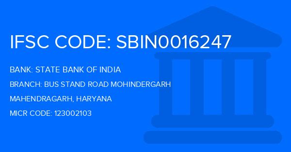 State Bank Of India (SBI) Bus Stand Road Mohindergarh Branch IFSC Code